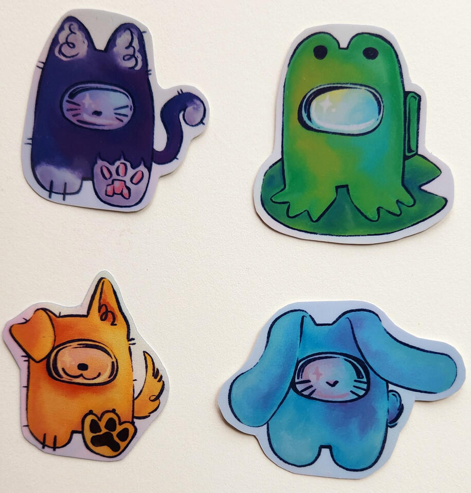 Among Us Animal stickers