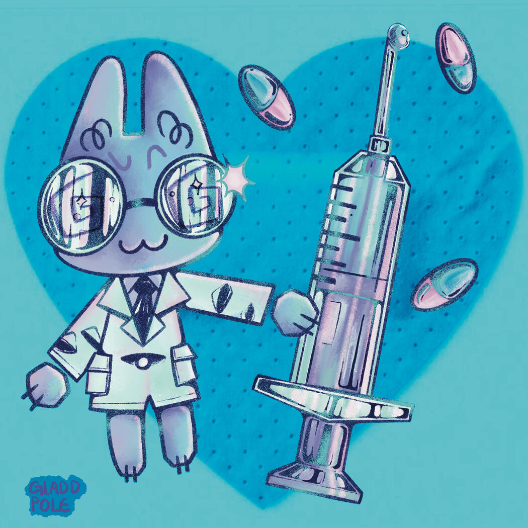 medic kitty mini print